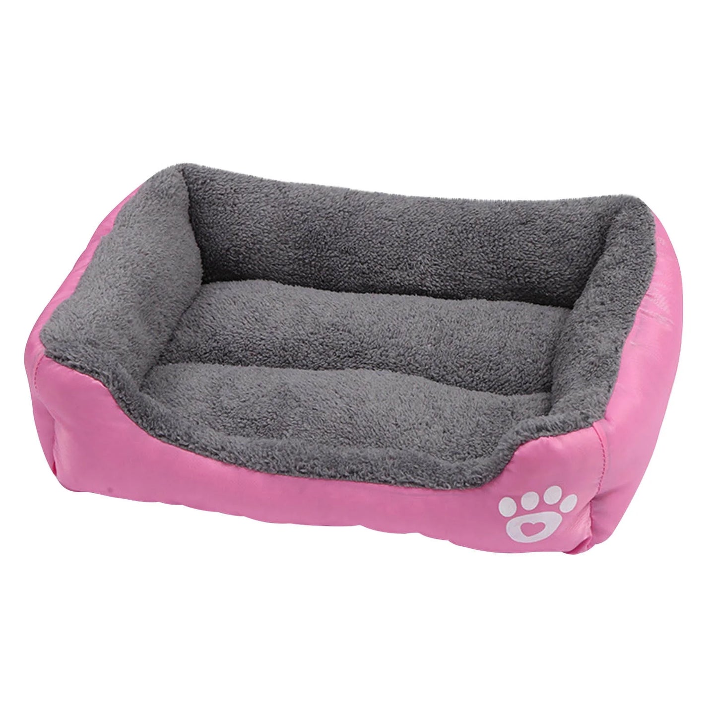Deagia Orthopedic Bed for Medium Dogs, Orthopedic Dog Sofa Bed Washable Pet Bed, Stylish Dog Bed Pad Mattress, Winter Warm Cats Sleeping Mat, Pink S