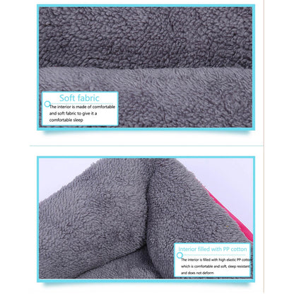 Deagia Orthopedic Bed for Medium Dogs, Orthopedic Dog Sofa Bed Washable Pet Bed, Stylish Dog Bed Pad Mattress, Winter Warm Cats Sleeping Mat, Pink S